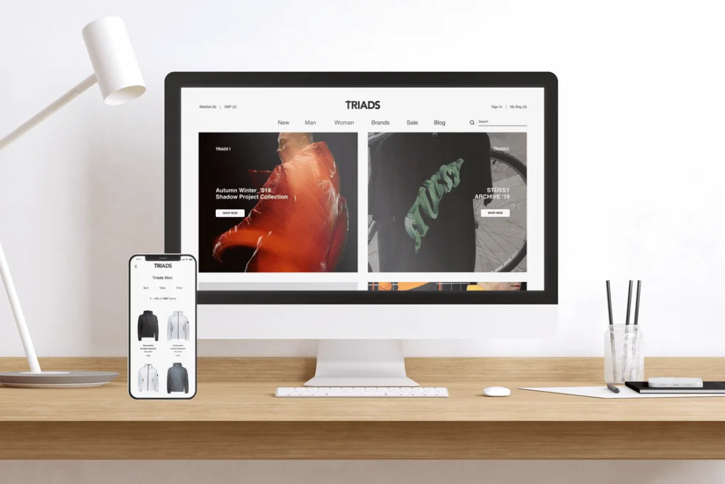 Triads Fashion Retail Website Redesign thumbnail